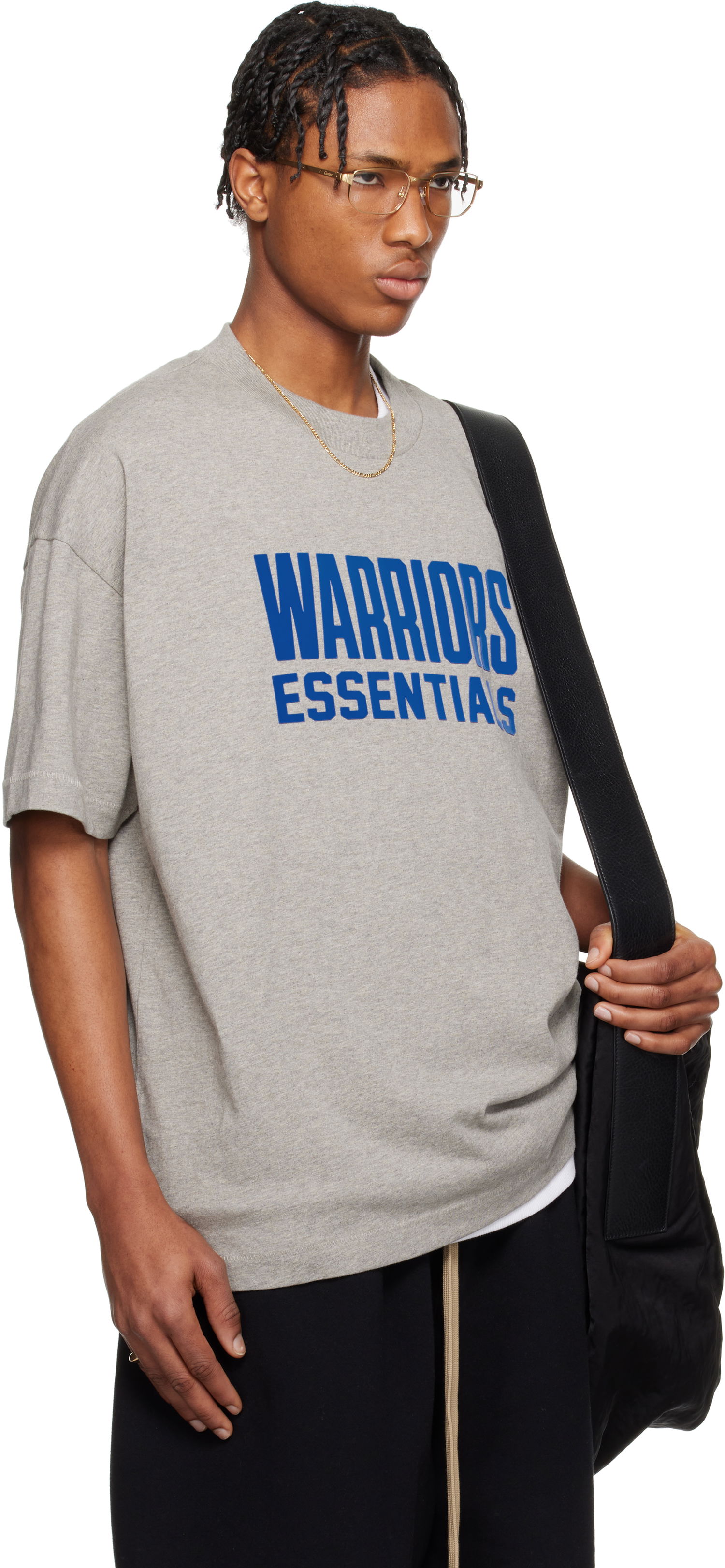 Tričko Fear of God Fear of God ESSENTIALS NBA Warriors Short Sleeve T-Shirt Šedá | 125AL244102F, 1