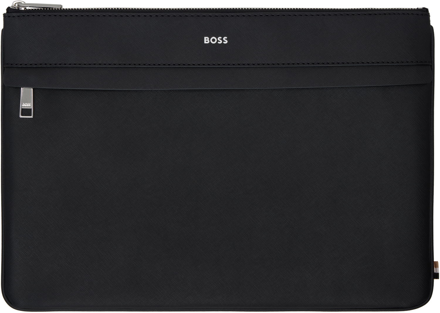 Kabelka BOSS Large Leather Document Holder Čierna | 50536155, 0