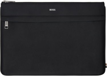 Kabelka BOSS Large Leather Document Holder Čierna | 50536155, 0