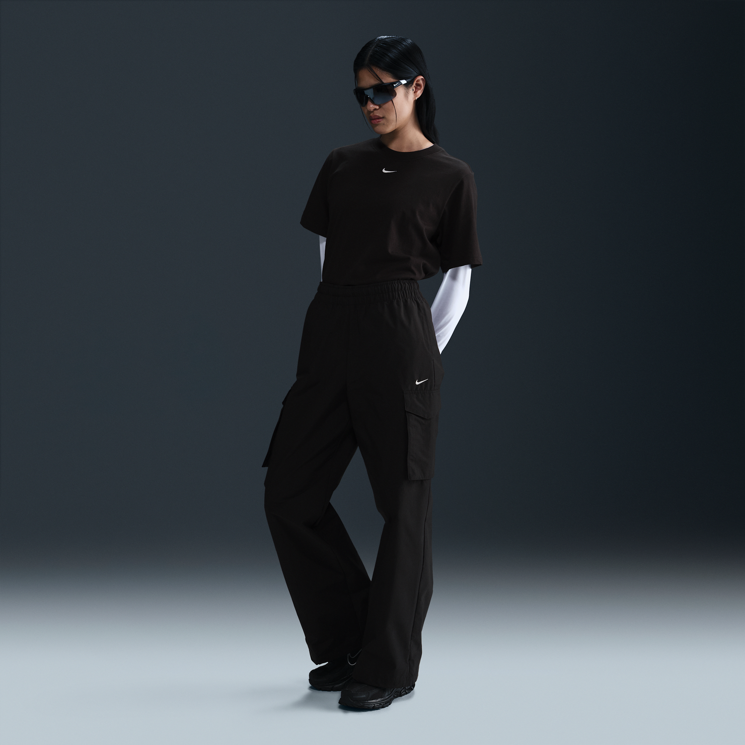 Cargo nohavice Nike Nike Sportswear Everything Wovens Mid-Rise Cargo Pants Hnedá | HM6976-010, 1