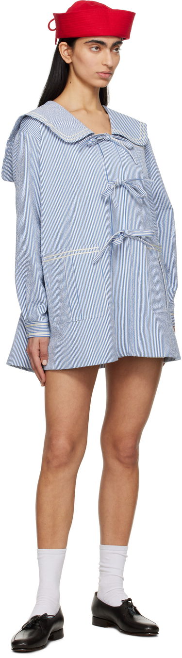 Košeľa Bode Bode Club Stripe Sailor Coat Modrá | WRS25JA003, 3