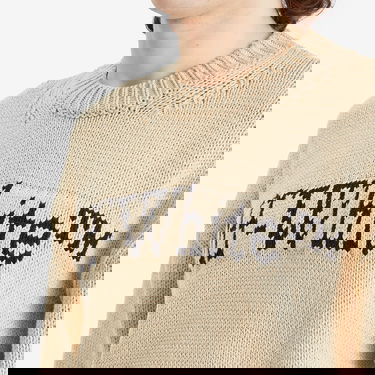 Sveter Off-White Off-White Big Bookish Chunky Knit Sweater Béžová | OMHE167S25KNI0016110, 5