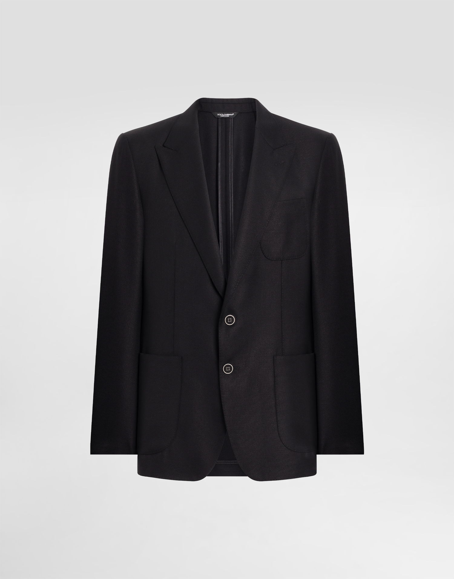 Bunda Dolce & Gabbana Dolce & Gabbana Single-Breasted Wool Jacket Čierna | G2TF4TFM2GUN0000, 0