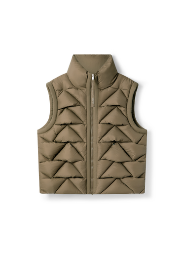 Vesta AXEL ARIGATO Knit Geometric Quilted Puffer Vest Zelené | A3126001, 0