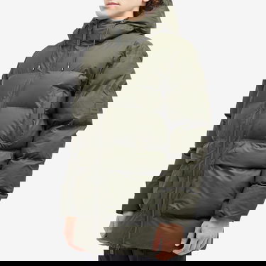 Prešívaná bunda Rains Rains Alta Long Puffer Cargo Jacket, Size Medium Zelené | 15210-03, 2