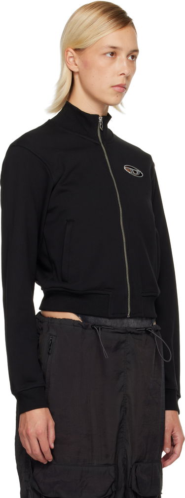 Mikina Diesel Diesel F-Flacin Cropped Track Jacket Čierna | A16842 0BMBJ, 4