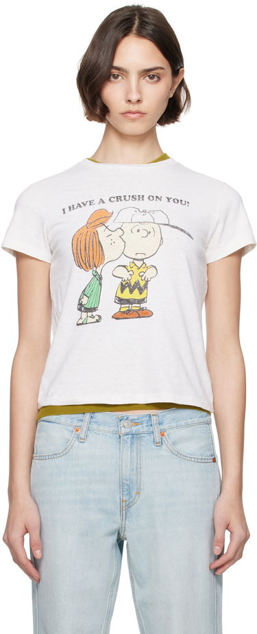 Tričko RE/DONE Re/Done Classic Peanuts Crush T-Shirt Biela | 024-02WCGT343, 0