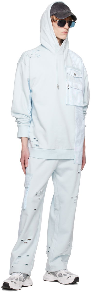 Mikina Feng Chen Wang Feng Chen Wang Paneled Hoodie Modrá | FMS15HD03, 3