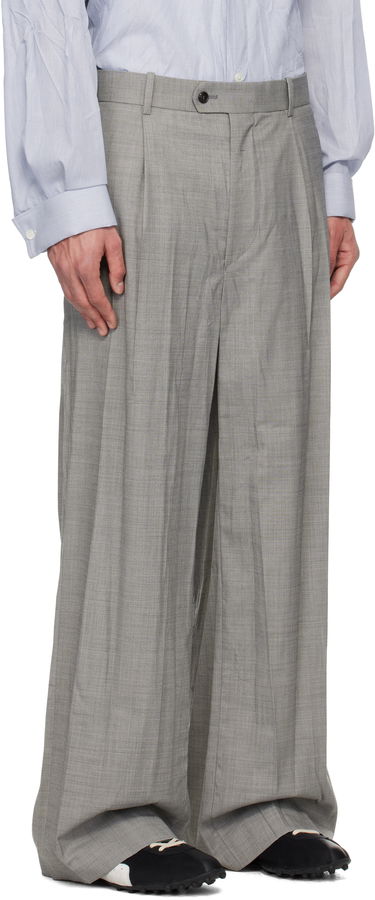 Nohavice HED MAYNER Hed Mayner Crinkled Trousers Šedá | HMMA30031A-HA150, 1