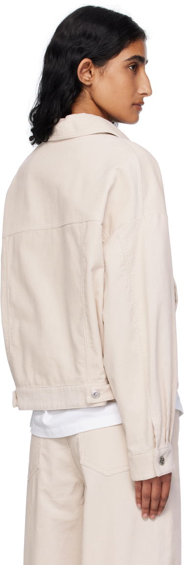 Bunda A.P.C. A.P.C. Cally Cropped Corduroy Jacket Béžová | COHHO-F02905, 2