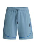 HUGO x RB Drawstring Shorts with Piping