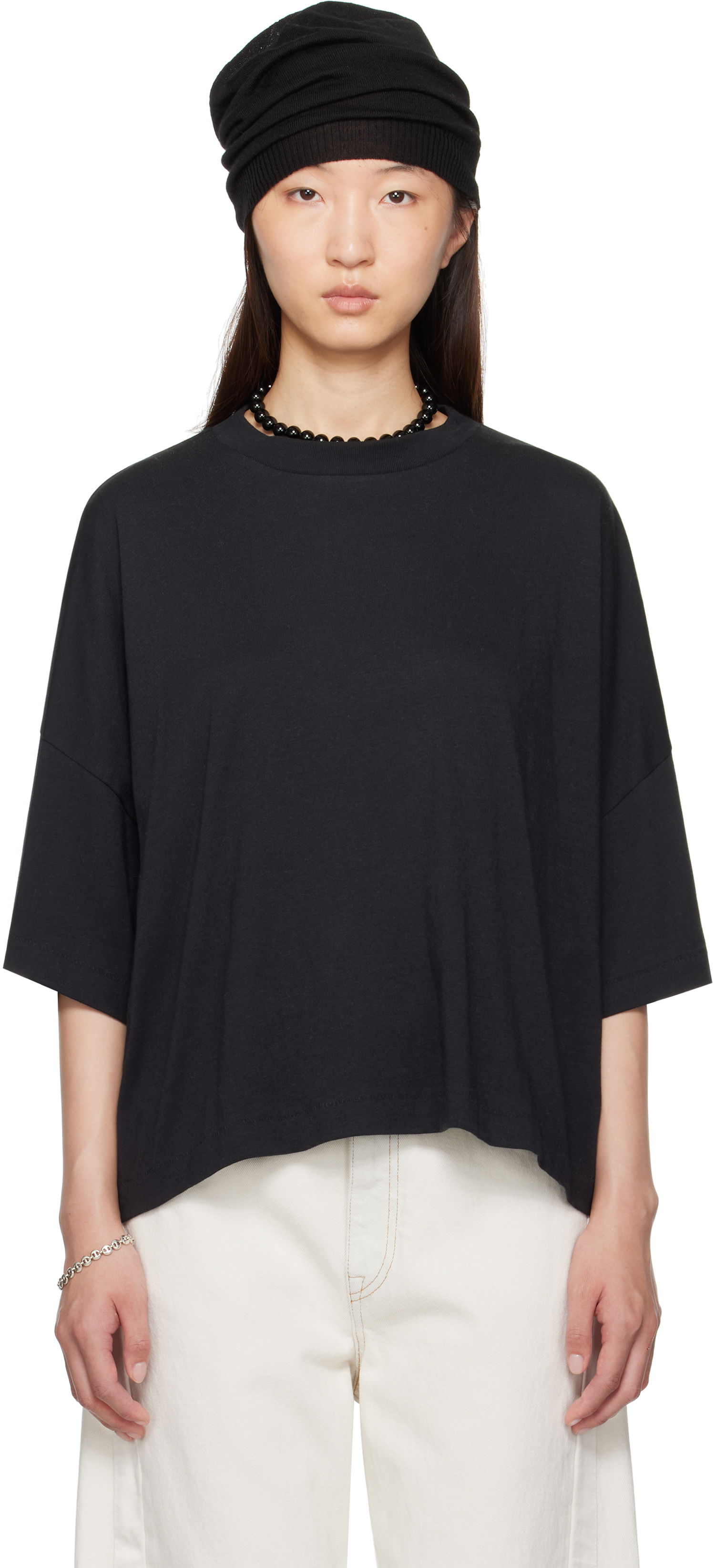 Tričko Fear of God Fear of God ESSENTIALS Boxy T-Shirt Čierna | 125SP255890FW, 0