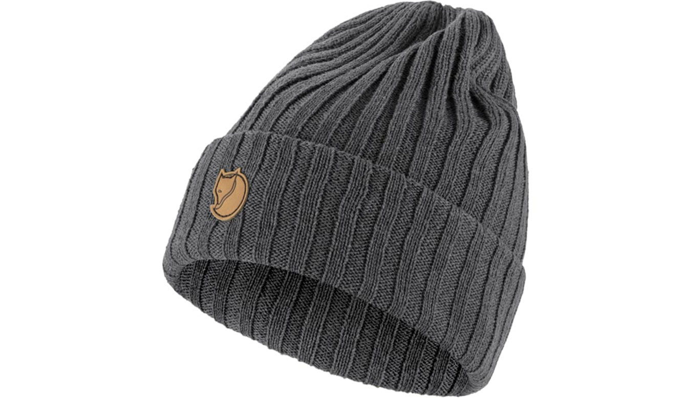 Kulicha FJÄLLRÄVEN Byron Ribbed Knit Beanie - One size Šedá | F77388-031, 1