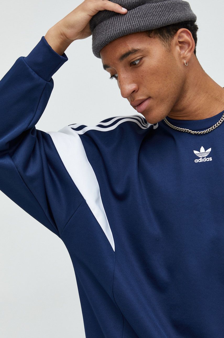 Mikina adidas Originals Adicolor Classic Cut Line Crew Sweatshirt Navy | HN6116, 0