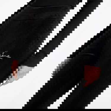 Tepláky Karl Kani Small Signature Flared Velvet Pants Čierna | KW234-034-2, 2