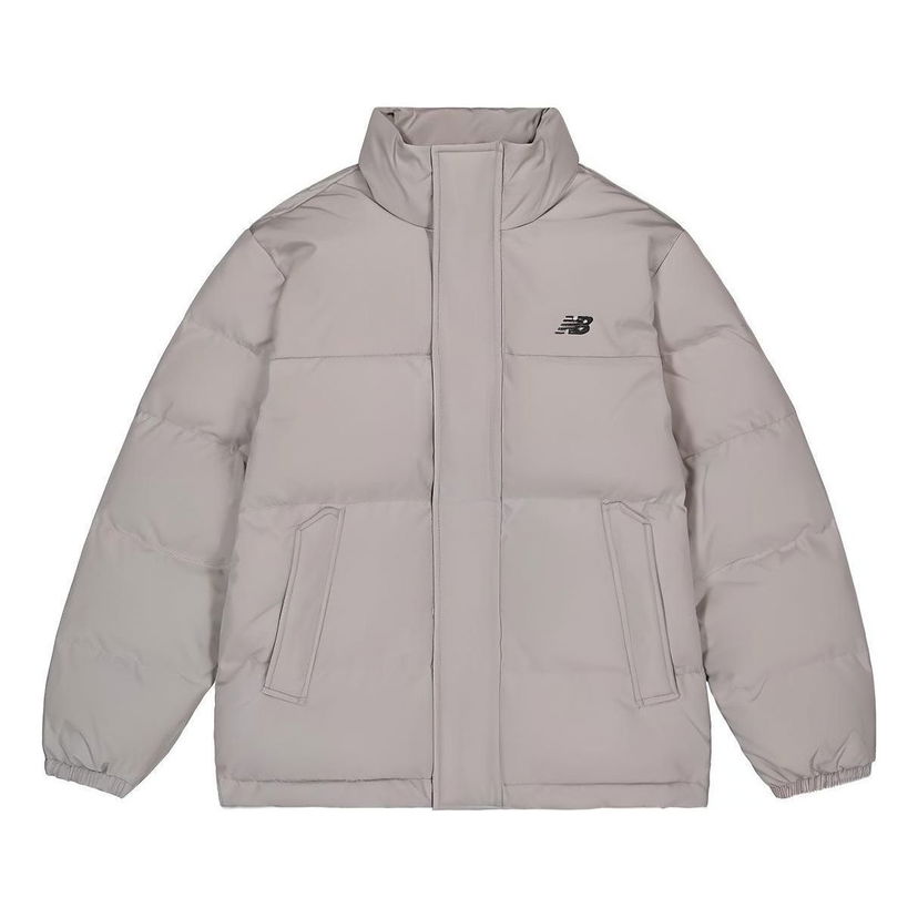 Prešívaná bunda New Balance Lifestyle Warm Down Jacket Šedá | AMJ33340-TAG