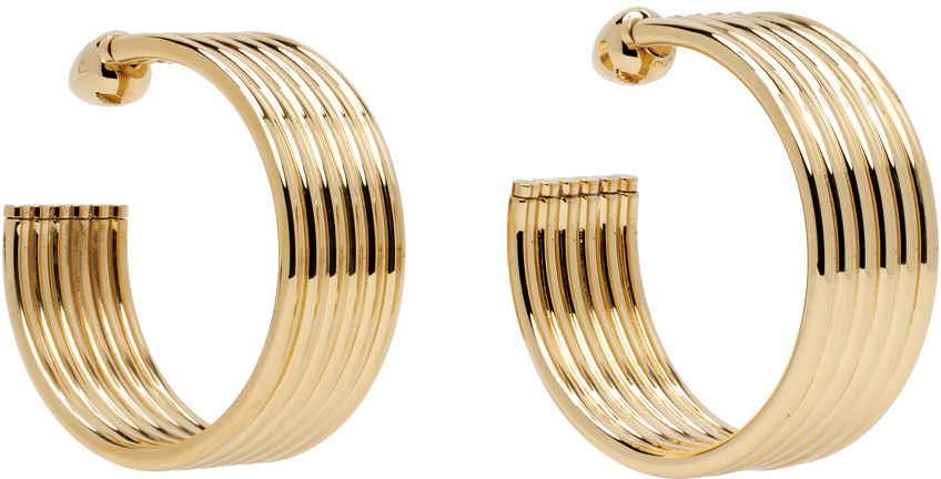 Náušnice Alaïa Loop Hoop Earrings Metalická | AA2B061LA006, 1