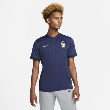 Dres Nike FFF 2022/23 Stadium Home Dri-FIT Football Shirt Navy | DN0690-410, 0