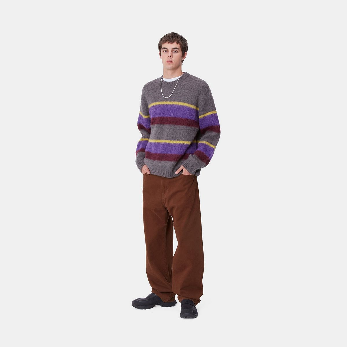 Cargo nohavice Carhartt WIP Landon Relaxed Fit Pants Hnedá | I033756_9, 1