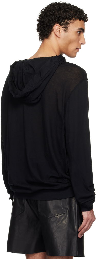 Mikina Rick Owens Rick Owens Hollywood Unstable Cotton Hoodie Čierna | RU01E5282 UC, 2