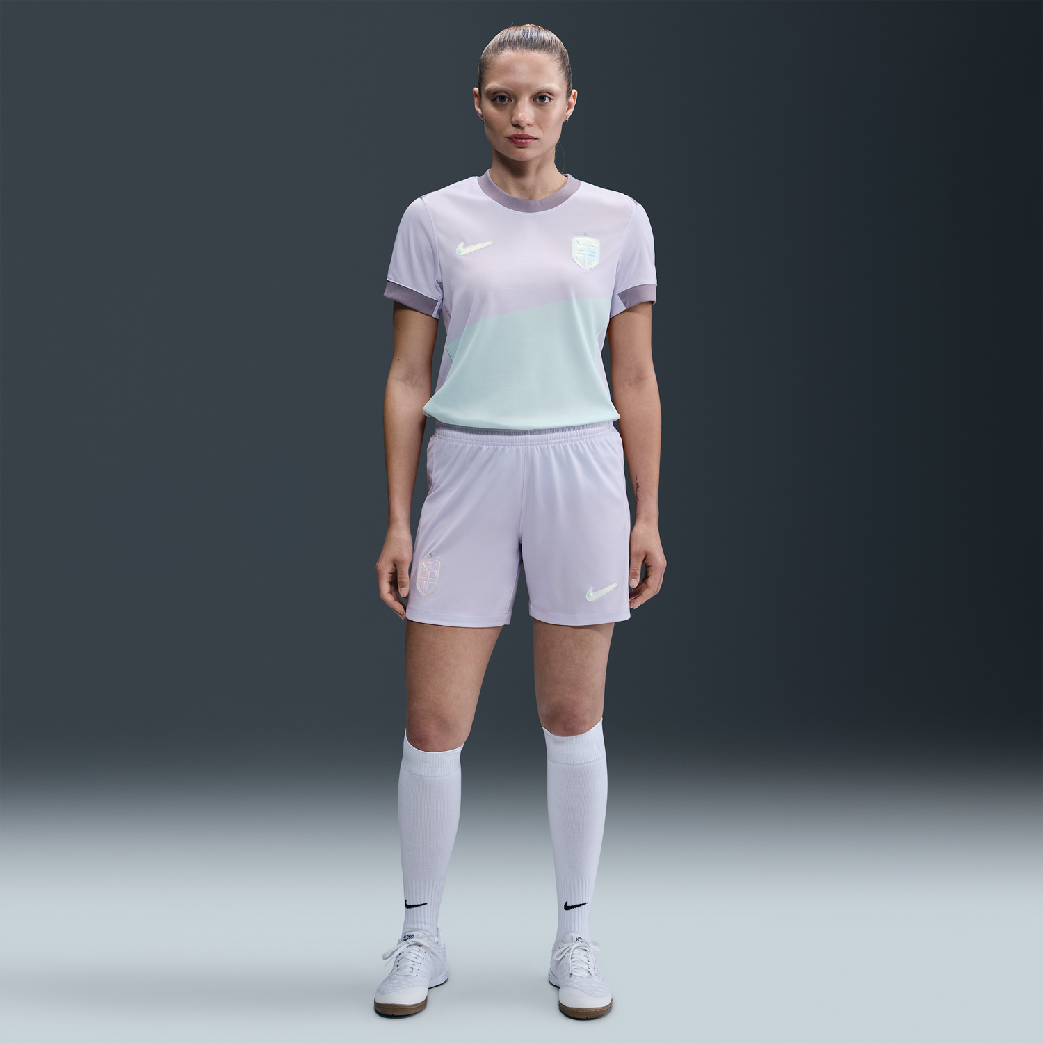 Šortky Nike Dri-FIT Norway 2025/26 Stadium Replica Women's Soccer Shorts Fialová | FZ9186-538, 0