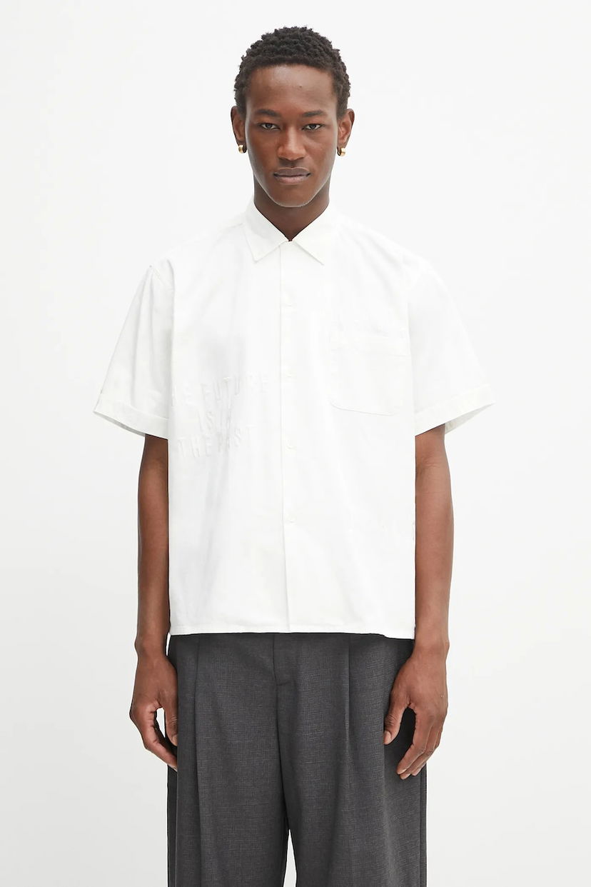 Košeľa Human Made Human Made Woven Relaxed Fit Button-Down Shirt Biela | HM29SH022