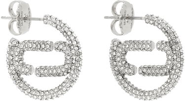 Náušnice Marc Jacobs Marc Jacobs J Marc Small Crystal Hoop Earrings Metalická | 2R3JER001J12, 1