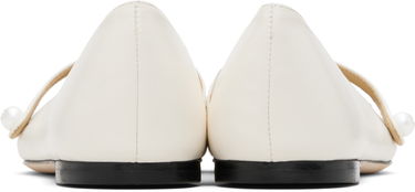 Tenisky a topánky Jimmy Choo Jimmy Choo Elisa Ballerina Flats Biela | ELISA FLAT, 1