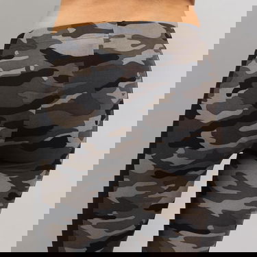 Nohavice a džínsy Urban Classics Ladies Camo Stripe Leggings Šedá | TB1530 Grey, 4