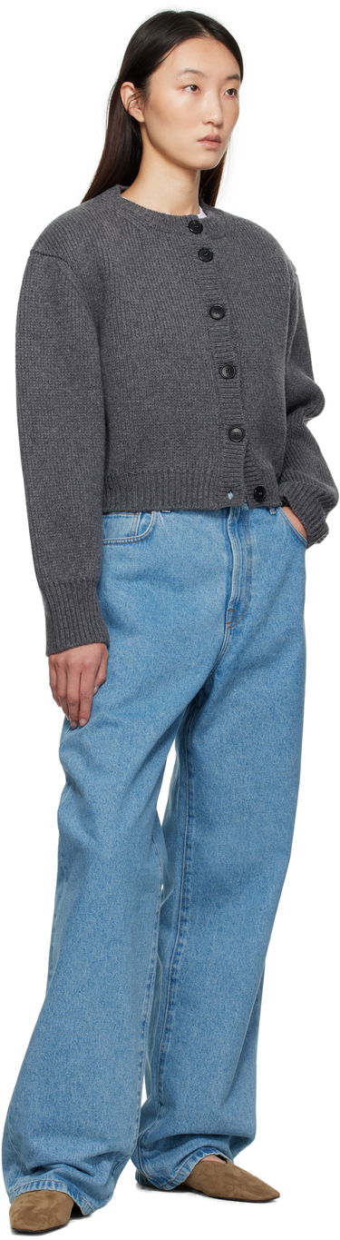 Sveter Róhe Róhe Statement Shoulder Cardigan Šedá | 416-23-312, 3