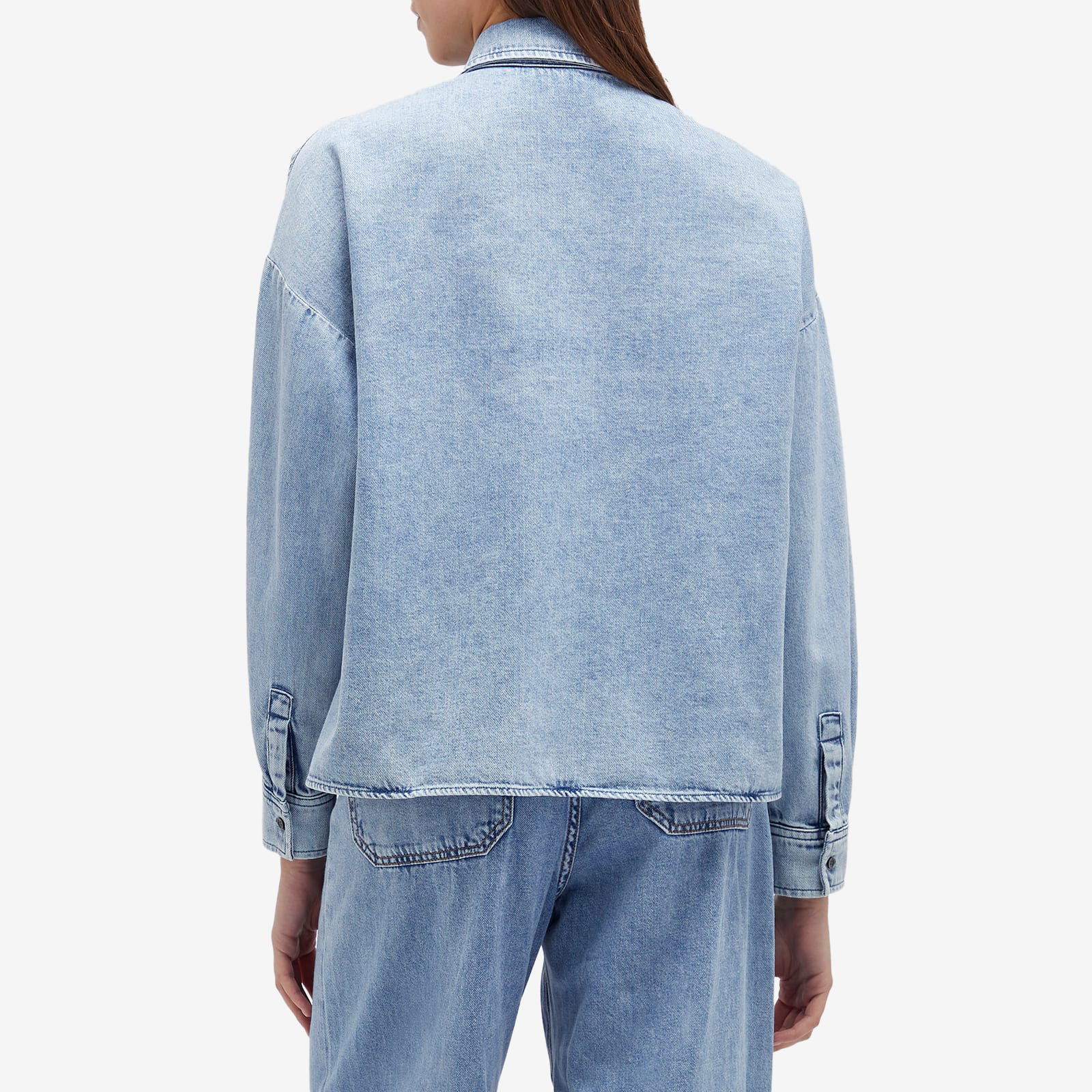 Weekend Max Mara Zemira Cropped Denim Shirt Jacket