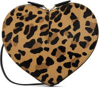 Leopard Print Heart Shaped Shoulder Bag