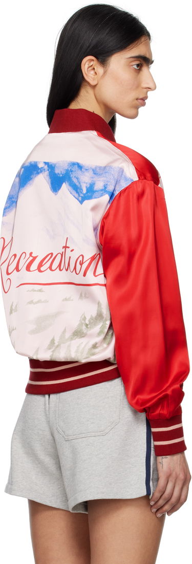Bomber bunda Bode Bode Postcard Rally Jacket Červená | MRS25JA021, 2