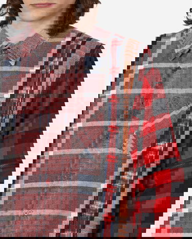 Košeľa Needles Wide Flannel Shirt Červená | MR343 1014, 4