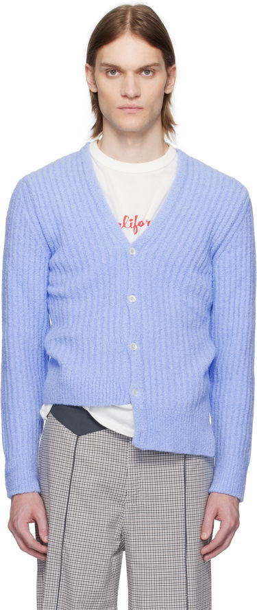 Sveter ERL ERL Cozy Asymmetric Cardigan Modrá | ERL10N003, 0