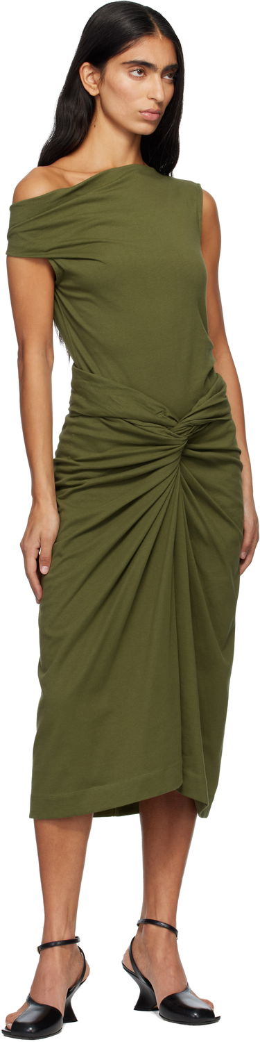Sukňa Dries Van Noten Dries Van Noten Knotted Jersey Midi Skirt Zelené | 252-011112-2603, 3