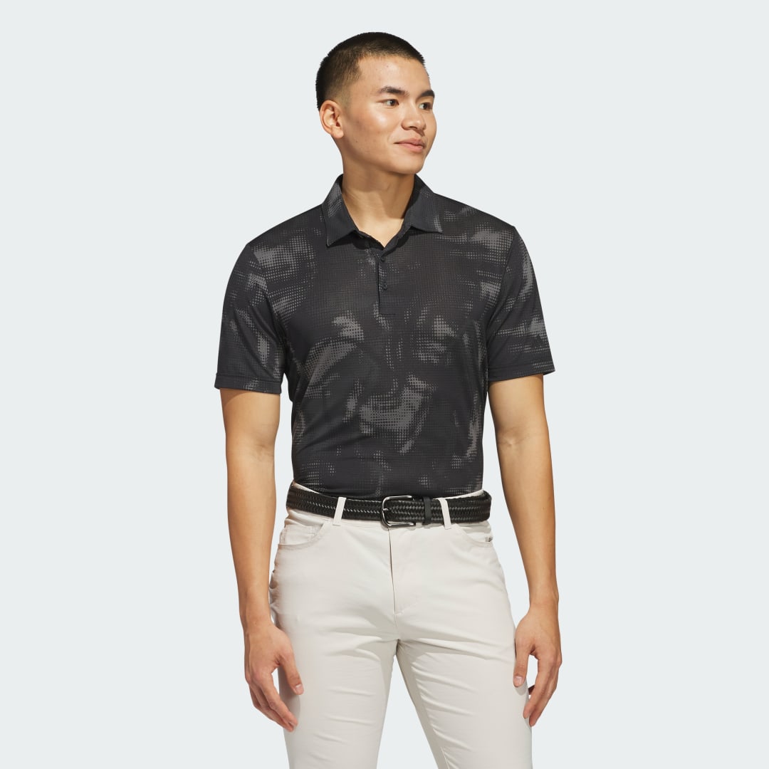 Polo tričko adidas Performance Ultimate365 Printed Mesh Golf Polo Shirt Čierna | JF4894, 0