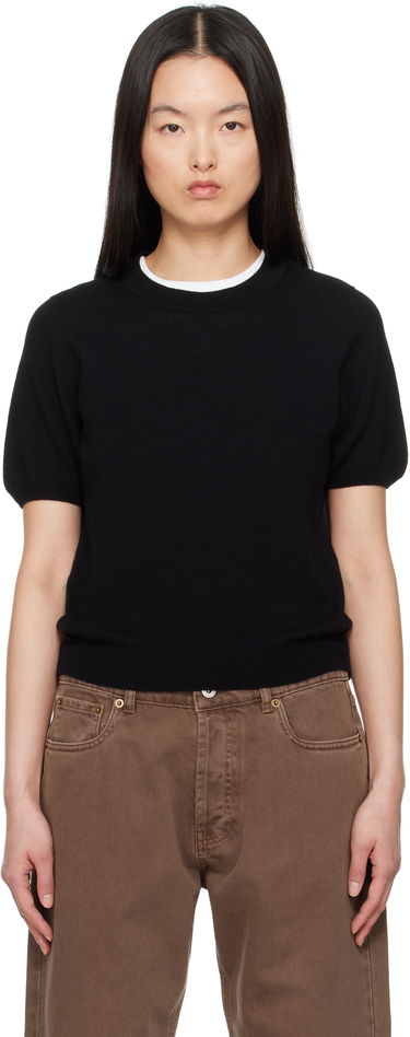 Sveter &Daughter &Daughter Emer Cashmere T-shirt Čierna | CH04633, 0