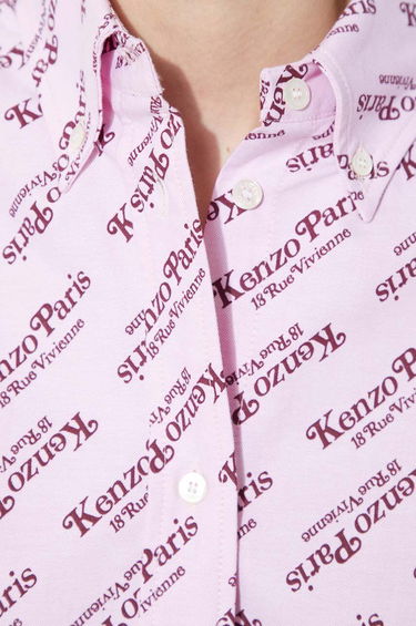 Košeľa KENZO Kenzo Printed Slim Fit Shirt Ružová | FE52CH0879D2.30, 5