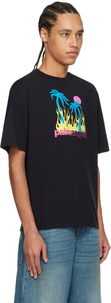 Tričko Palm Angels Palm Angels Burning Oasi Graphic T-Shirt Čierna | PMAA089S25JER0021084, 1