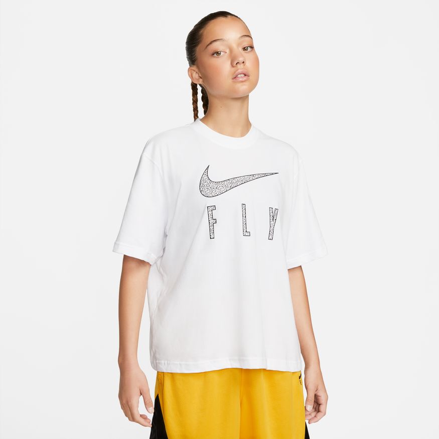 Tričko Nike Dri-FIT Swoosh Fly Boxy Tee Biela | DV2373-100, 0