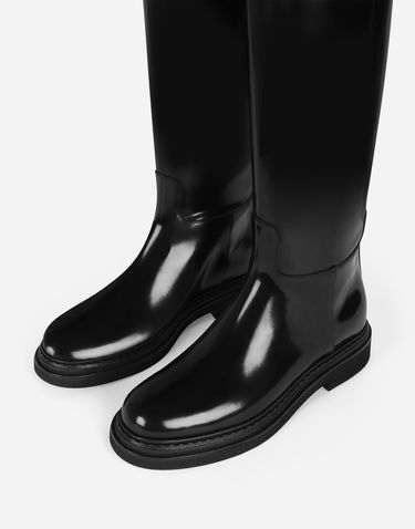 Doplnky Dolce & Gabbana Dolce & Gabbana Calfskin Knee-High Boots Čierna | CU1141A518580999, 3