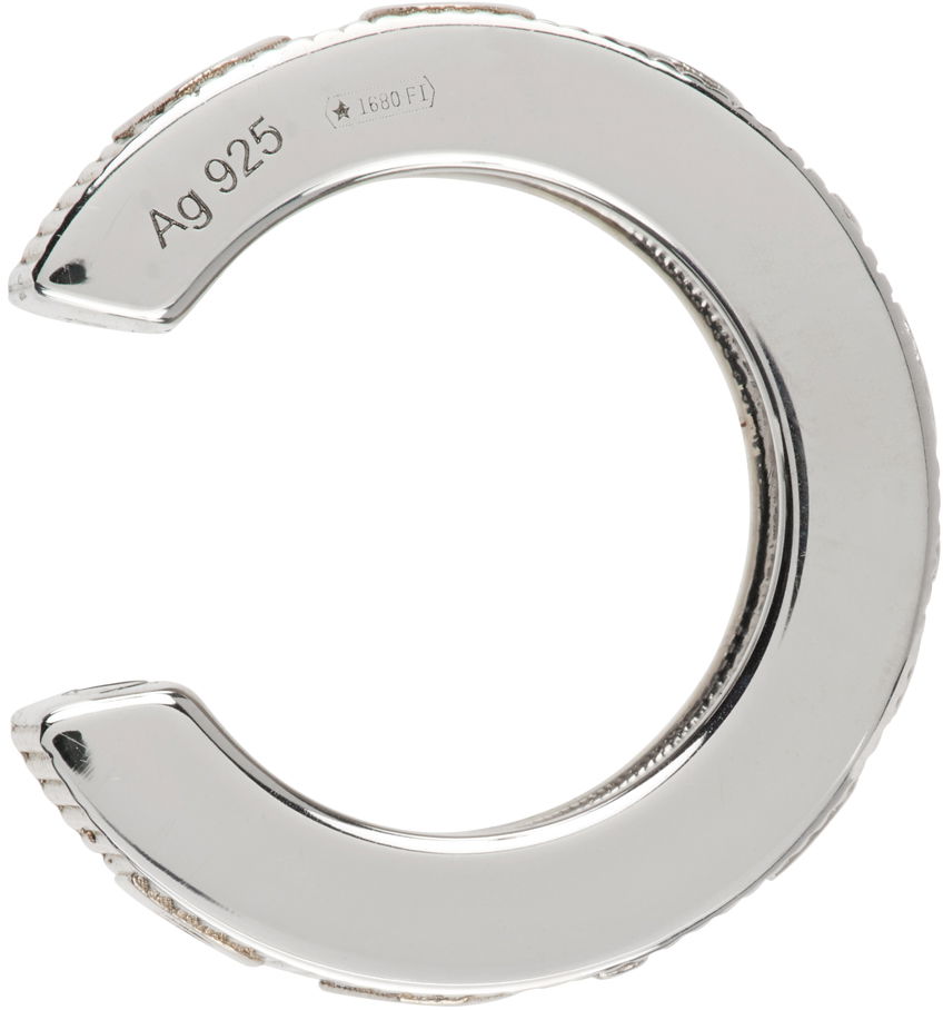 Náušnice Balenciaga XL Single Ear Cuff Šedá | 716339 J8400, 0