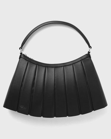 Taška cez rameno Lacoste Lacoste LENGLEN Pleated Shoulder Bag Čierna | NU5015DP-000, 1