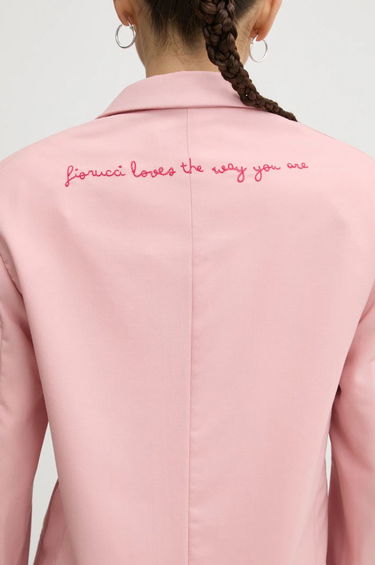 Bunda Fiorucci Fiorucci Double-Breasted Blazer Ružová | W01FMBDO059WO01PN02, 4