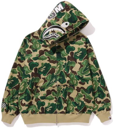 Mikina BAPE Art Camo Shark Full Zip Hoodie Zelené | 0ZXSWM115055L-GRN, 0