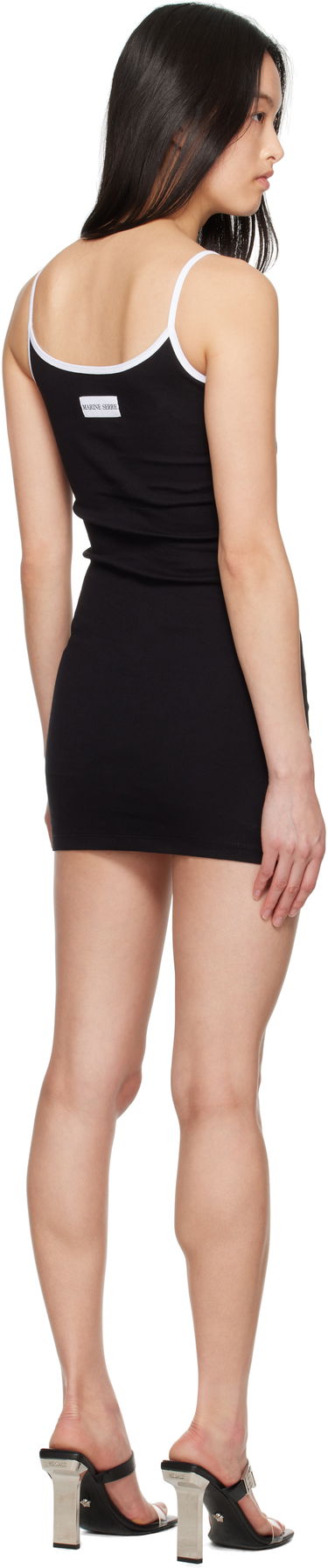 Šaty Marine Serre Marine Serre Moon Logo Jersey Mini Dress Čierna | WDR309A CJER0008, 2