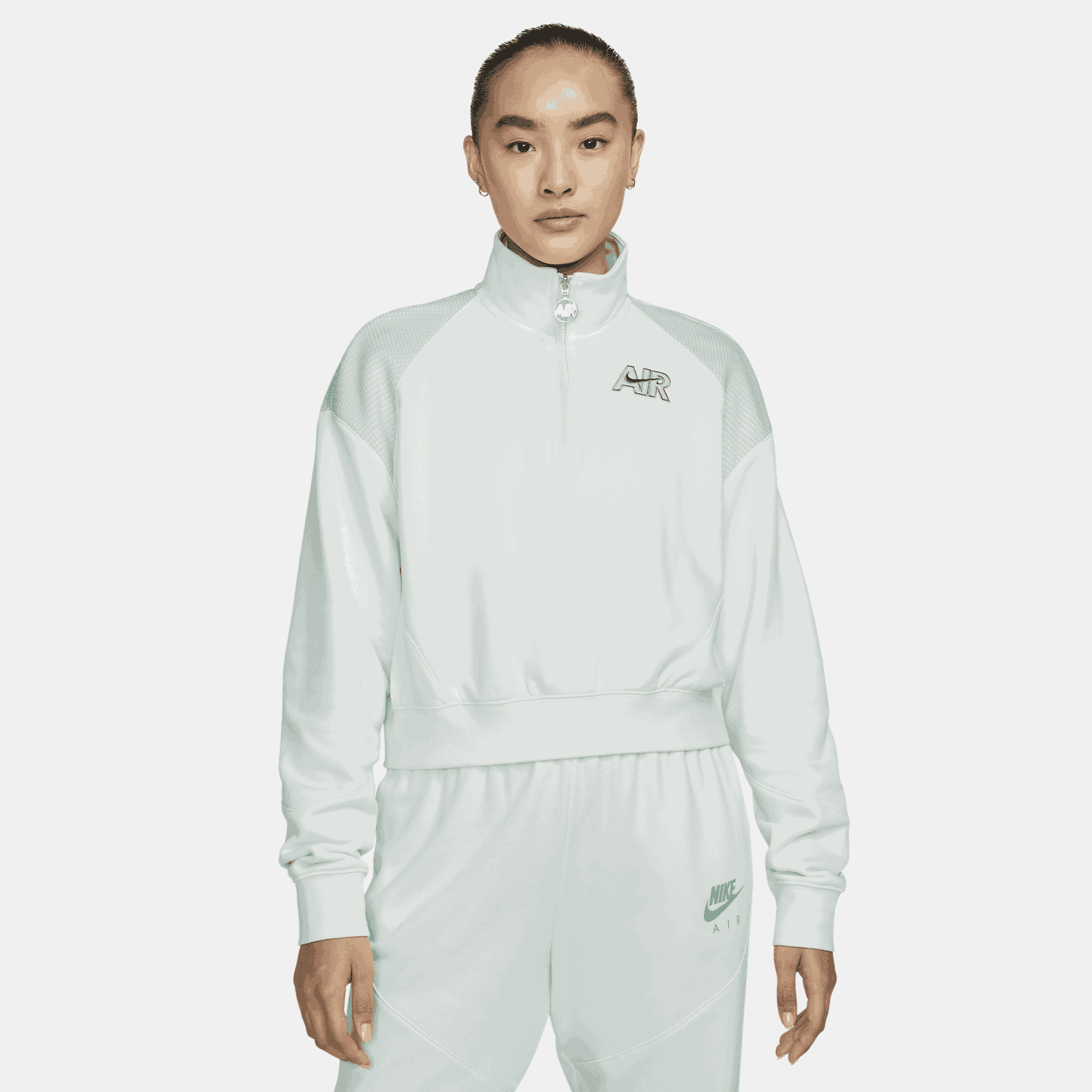 Mikina Nike Nike Sportswear Air Fleece Quarter-Zip Top Zelené | DM6073-394, 0