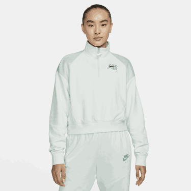 Mikina Nike Nike Sportswear Air Fleece Quarter-Zip Top Zelené | DM6073-394, 0