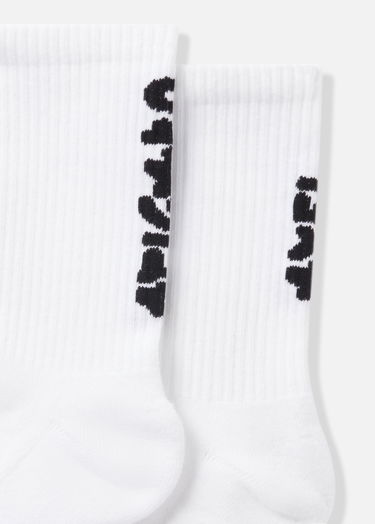 Ponožky AXEL ARIGATO Ribbed Crew Socks Biela | X3956003, 3